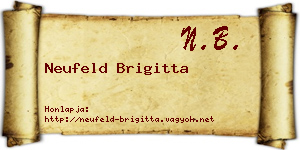 Neufeld Brigitta névjegykártya